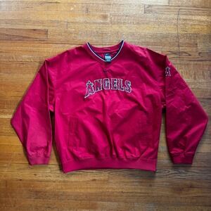 Nike Los Angeles Angels Pullover Windbreaker Jacket Red MLB Men's Large